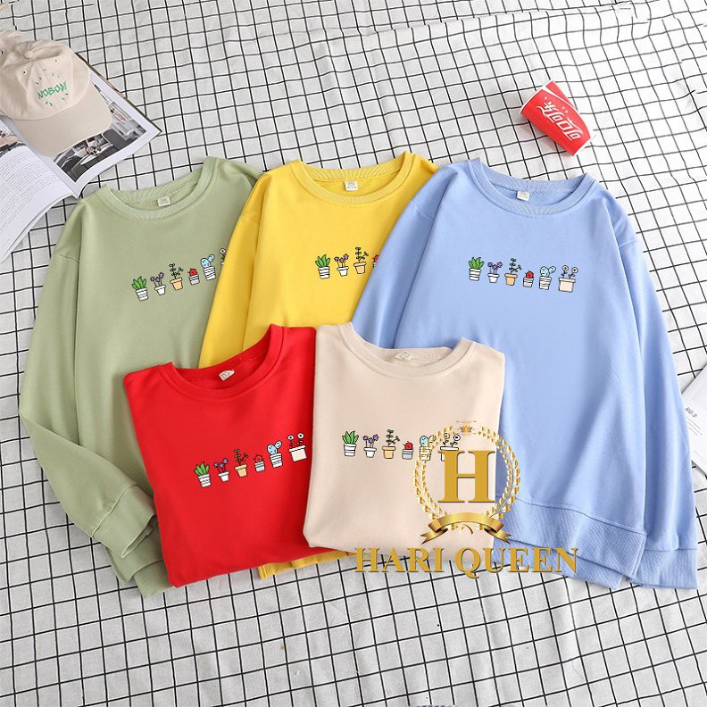 Áo thun bo gấu 6 chậu cây HARI0121