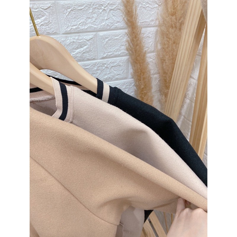 Áo Khoác dạ kiểu dáng BOMBER hàng đẹp⚡️Ảnh thật 3 màu | BigBuy360 - bigbuy360.vn