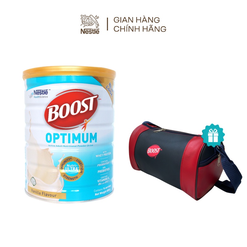 [Tặng túi thể thao Boost] Sữa Nestlé Boost Optimum lon 800g