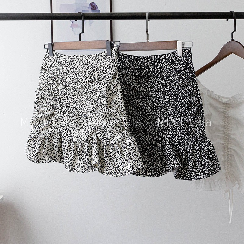 Chân Váy Nhún Đuôi Cá Họa Tiết Da Beo Dáng Ngắn - Có Lót Quần | BigBuy360 - bigbuy360.vn