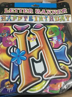 Dây chữ giấy Happy Birthday