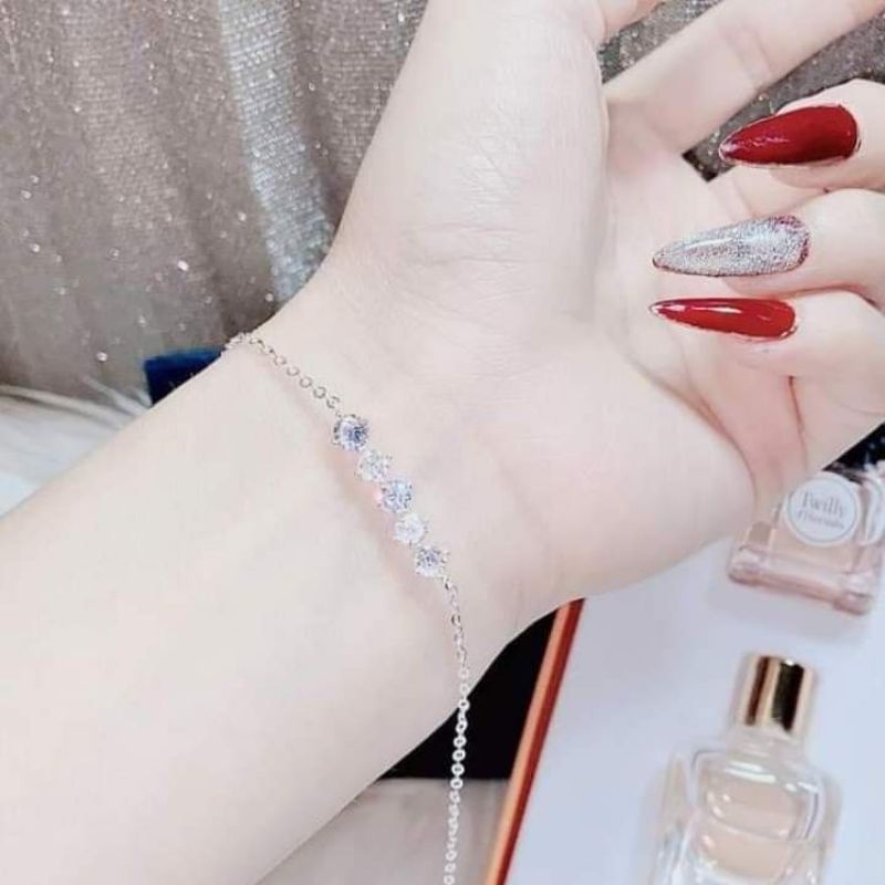 LẮC TAY BẠC ĐÍNH ĐÁ CAO CẤP - TN JEWELRY