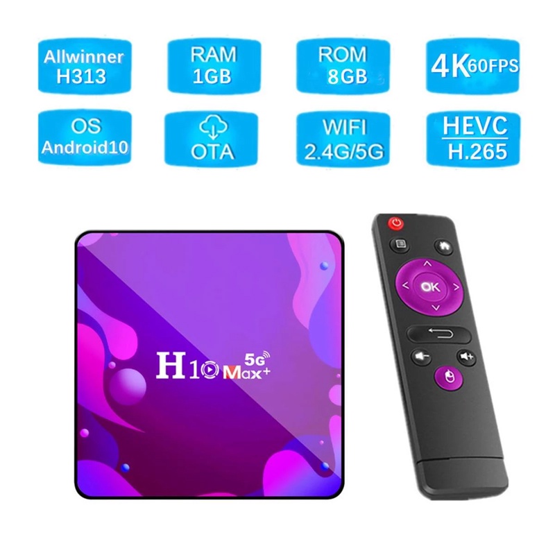 Hộp Tv Thông Minh Xlife H10 Max + Android 10.0 4k Hd Media Player Android