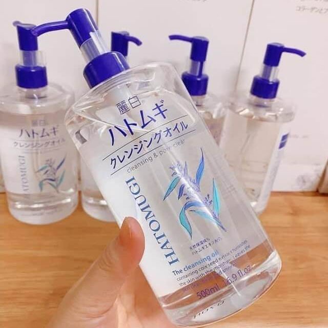 Dầu tẩy trang Hạt Ý Dĩ Hatomugi Nhật Bản 500ml