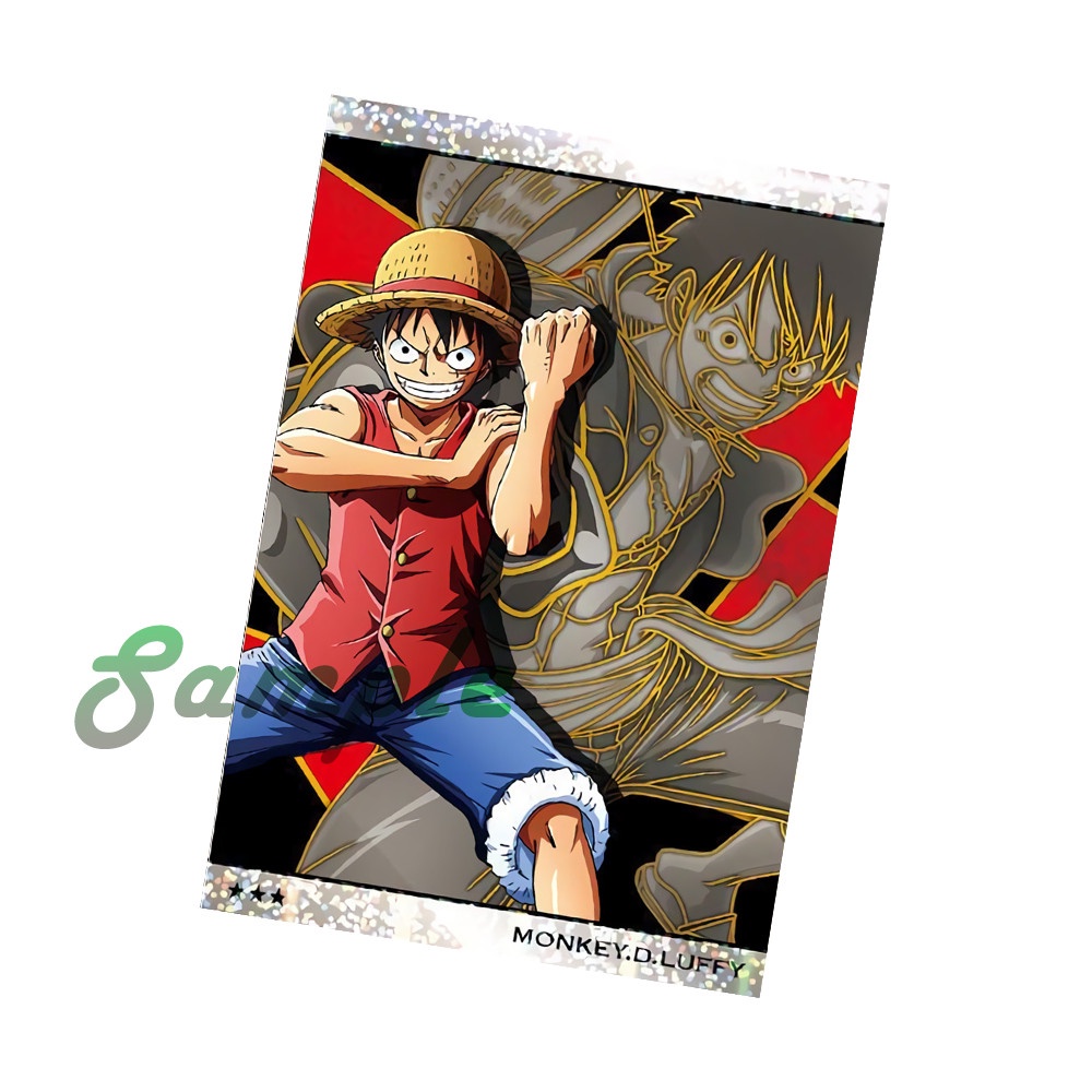 Ảnh card bo góc in hình ONE PIECE ĐẢO HẢI TẶC M3 thẻ bo viền 5*8cm anime chibi sưu tầm #