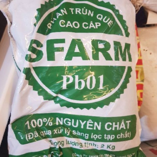 phân trùn quế 2kg nguyên chất