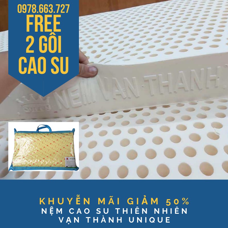 Thanh Lý giảm 50% nệm cao su thiên nhiên vạn thành unique 1m6x10cmx2m