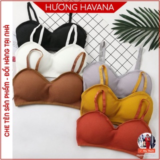 Áo bra hai dây len tăm quả ngang,mã FLA09