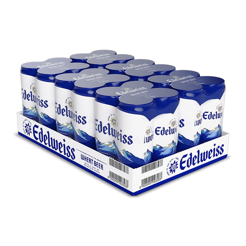 HỎA TỐC HCM - Combo 2 Thùng 24 lon Bia Tuyết - Edelweiss 330ml/lon