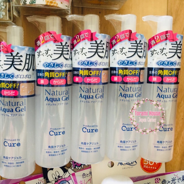 (sale) Tẩy da chết CURE NAUTURAL AQUA GEL (kèm bill) Made in Japan