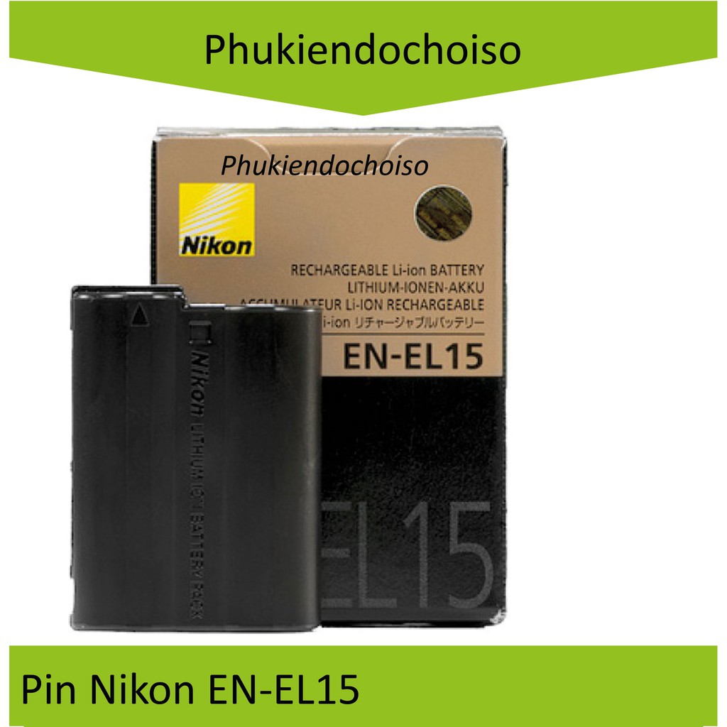 Pin thay thế pin máy ảnh Nikon EN-EL15