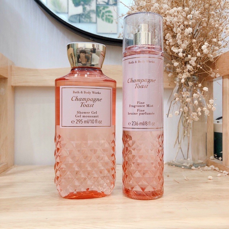 Xịt Thơm Body Mist Bath & Bodyworks mùi Champagne Toast Mẫu Mới 2021
