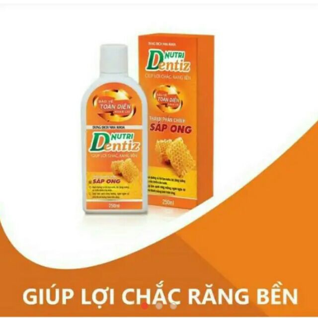 Nước Súc Miệng Nutridentiz Giúp Răng Chắc Khỏe,Hết Viêm Lợi,Chảy Máu Chân Răng 250ml