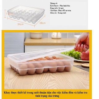 Bộ 1 khay đựng trứng 34 quả