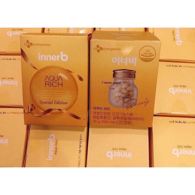 VIÊN UỐNG CẤP NƯỚC VÀ COLLAGEN INNERB AQUA RICH