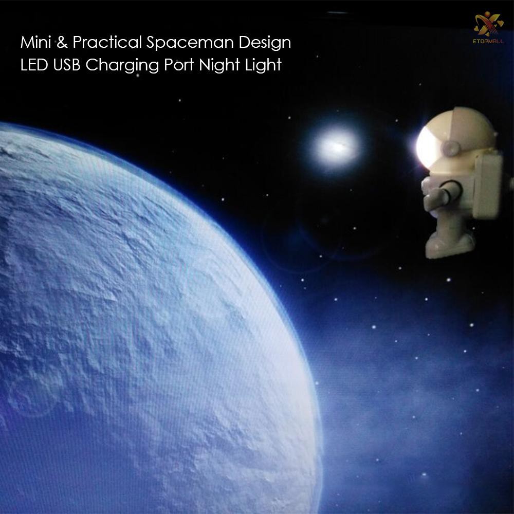 Đèn LED mini hình dạng phi hành gia độc đáo cắm cổng USB