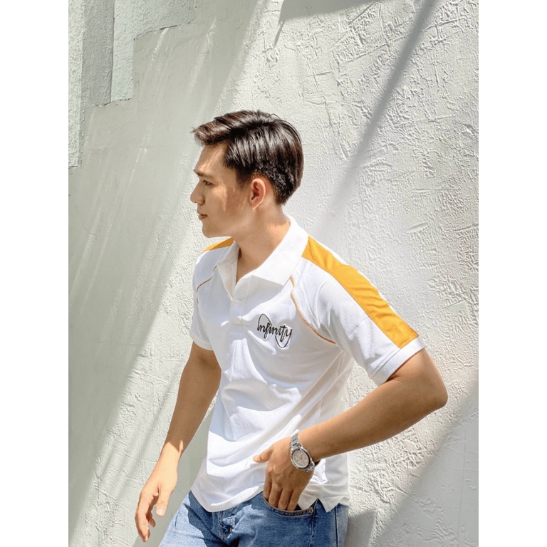 Áo Thun Nam Polo Cổ Bẻ Chất Cotton Mềm Co Giãn Tốt Đủ Size Phối Vai Mặc Đẹp Lịch Lãm NEW UNISEX