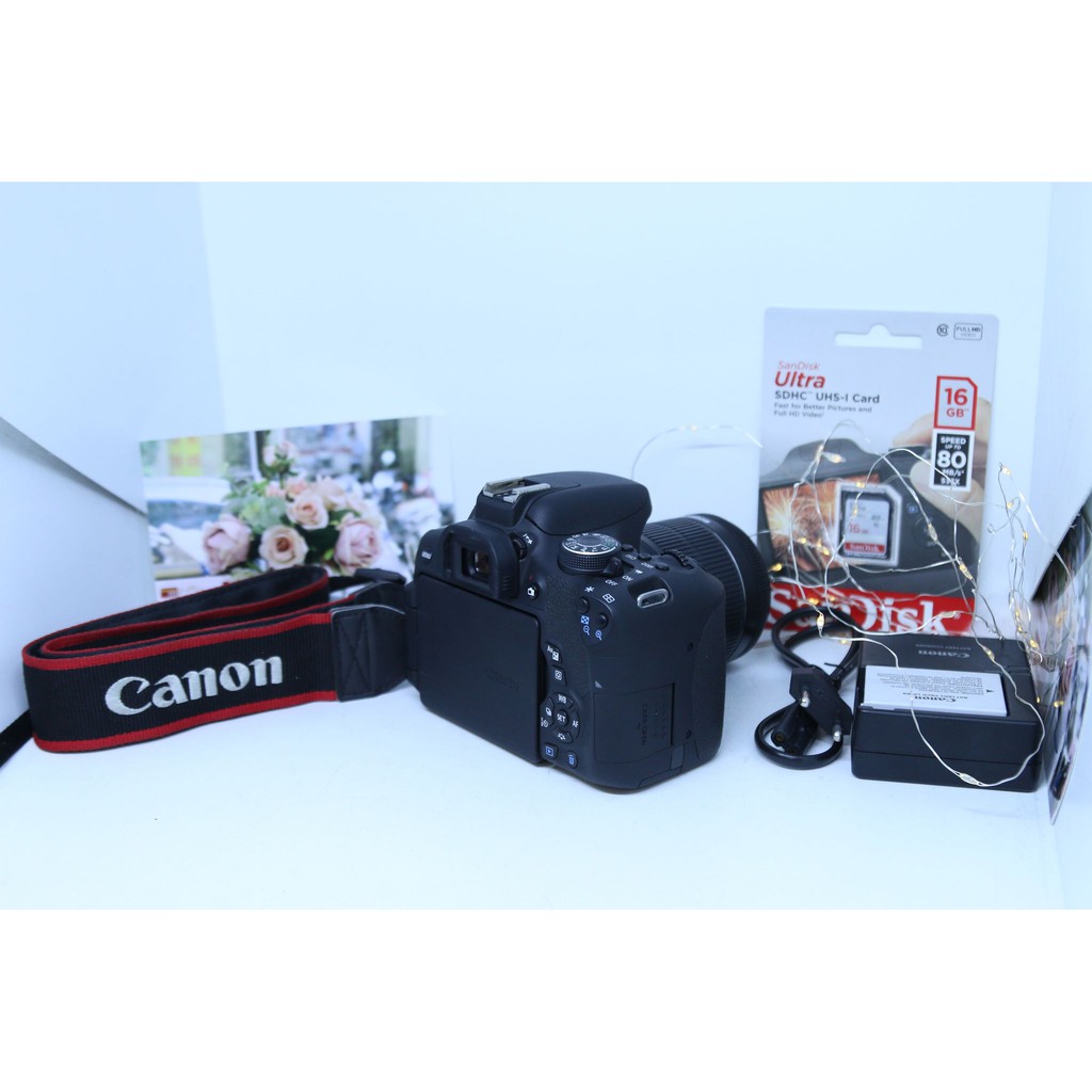 Máy ảnh canon 750D kèm ống 18-55mm is STM