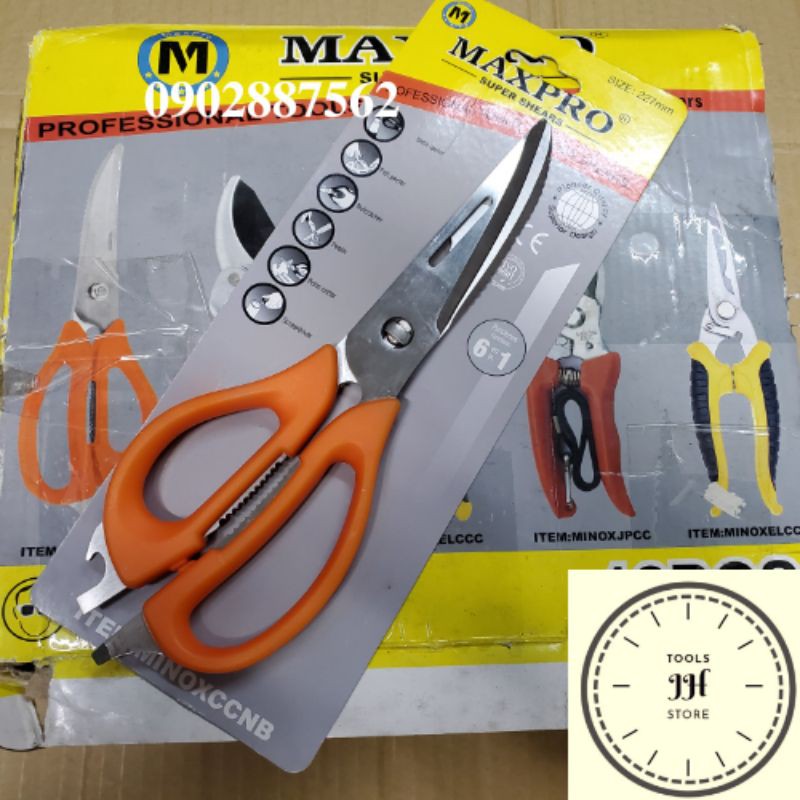 kéo cắt gà, kéo bếp inox maxpro chính hãng