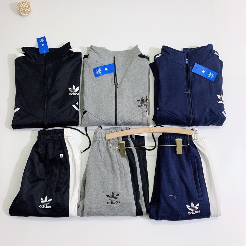 BỘ NAM NỈ BÔNG THỂ THAO 3 SỌC SƯỜN | BigBuy360 - bigbuy360.vn