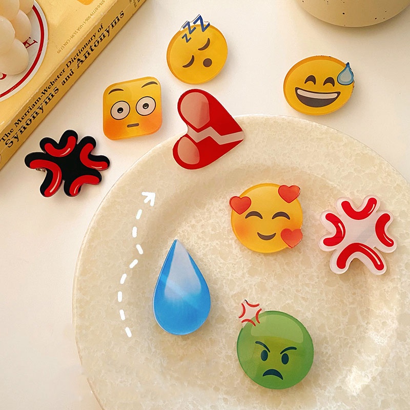 Kẹp tóc họa tiết Emoji Hàn Quốc cực HOT cho nữ