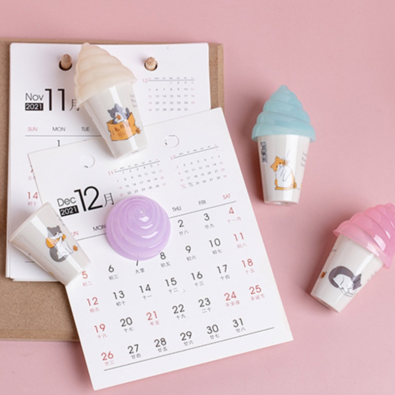 Gọt Bút Chì 6-8mm Hình Cây Kem Hoạt Hình