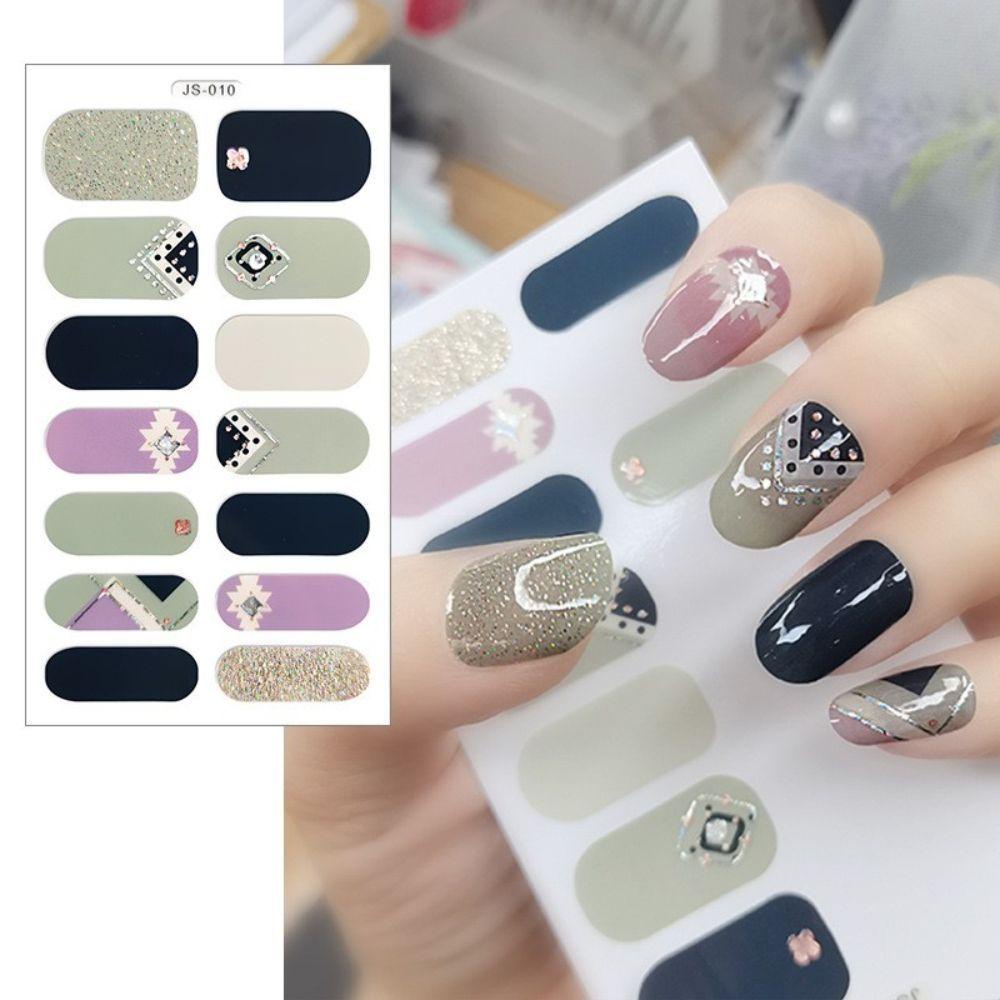 Miếng Dán Trang Trí Móng Tay Tự Dính Hình Nơ Xinh Xắn