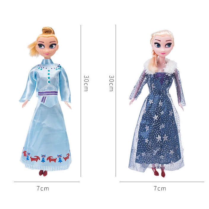 Set 3 Mô Hình Nhân Vật Phim Frozen &amp; Anna 12