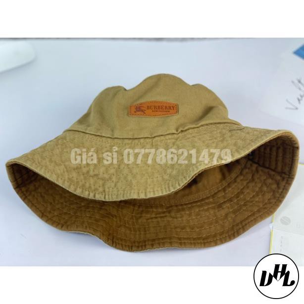 Mũ bo tai bèo vải kaki goát 2 mặt mạc da buber bao chất thời trang