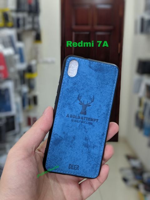 Ốp lưng Xiaomi Redmi 7A  FREESHIP Từ 50k chống sốc vải đầu hươu