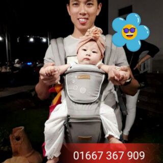 Combo balo bỉm sữa BabyMo + địu Aimama
