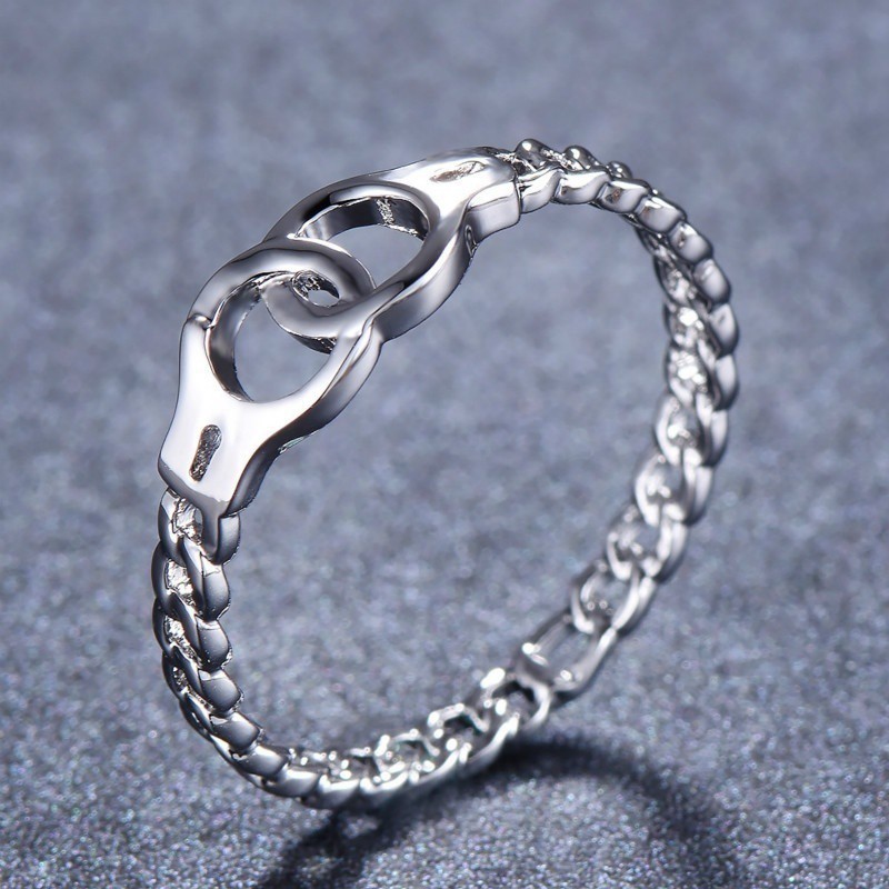 Nhẫn Đính Hôn Chuỗi Bạc 925 Phong Cách Đơn Giản Thời Trang Cho Nữ