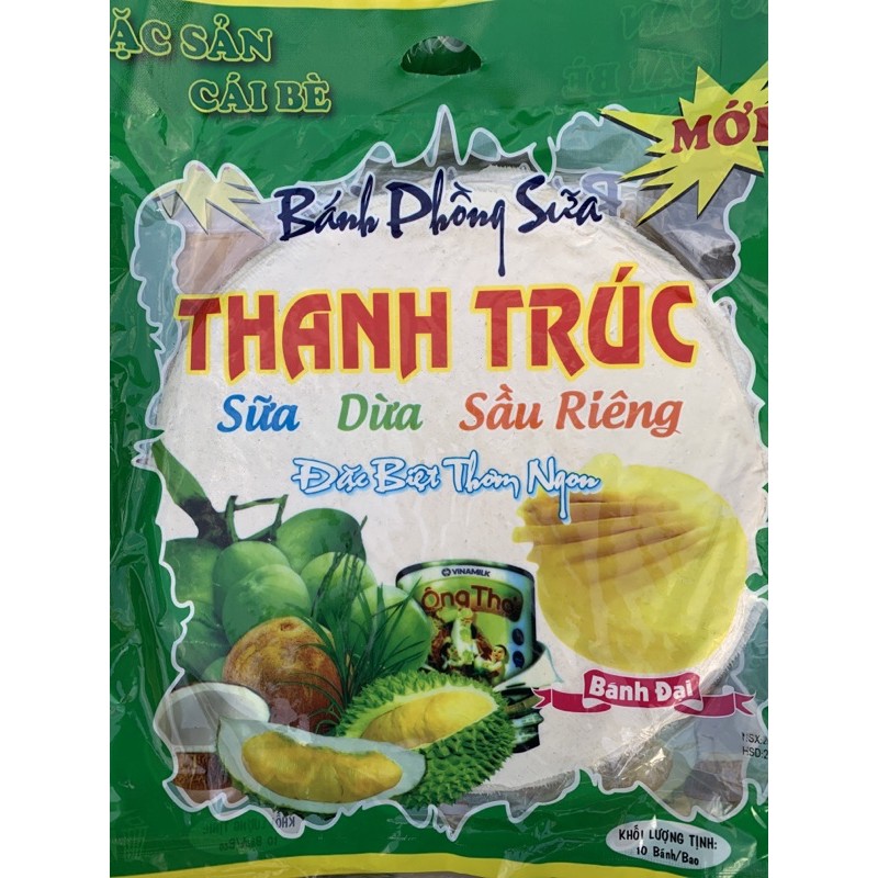 (combo10 tang 1)Bánh phồng sữa/ bánh tráng sữa THANH TRÚC