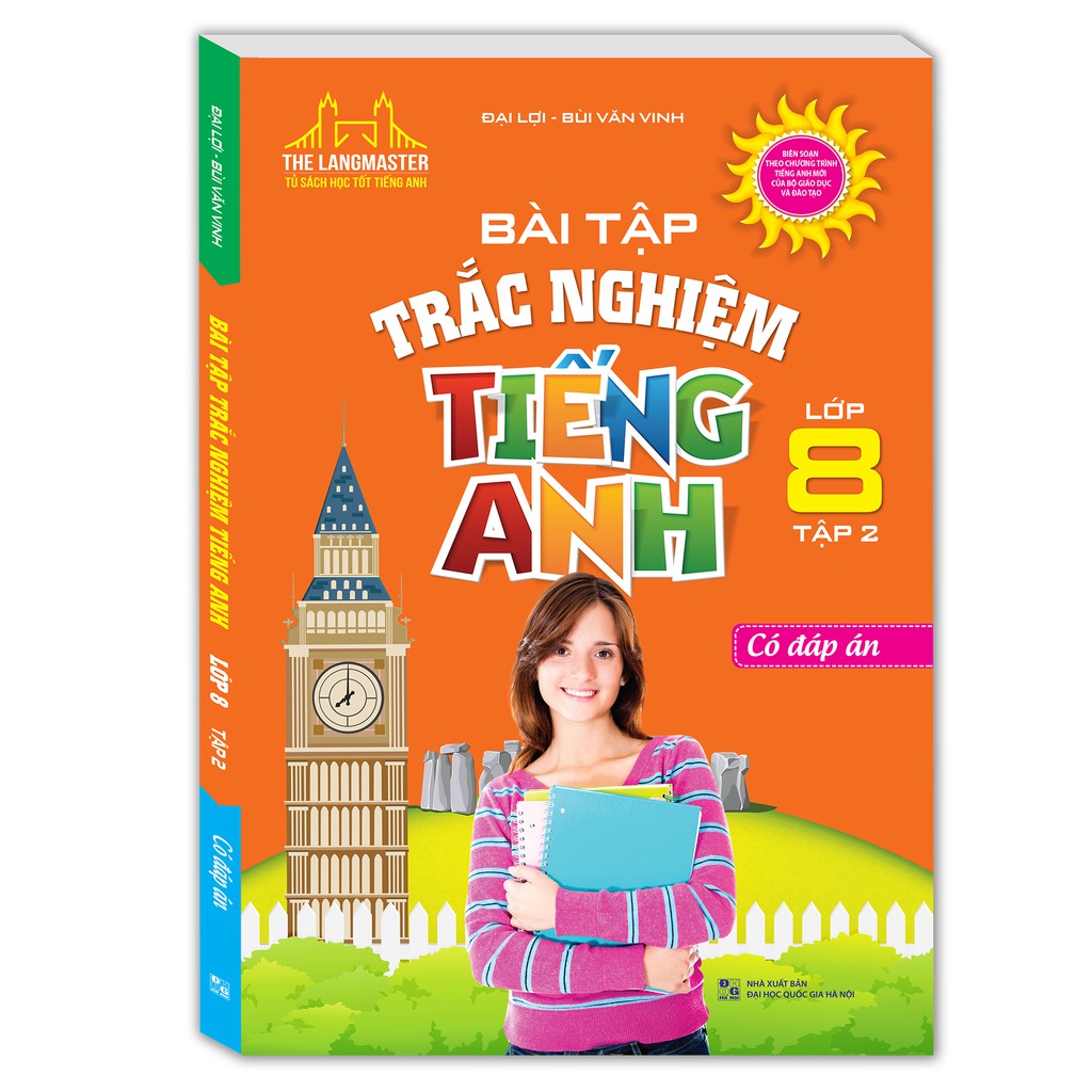 Sách - Bài tập trắc nghiệm tiếng Anh lớp 8 (trọn bộ 2 tập)