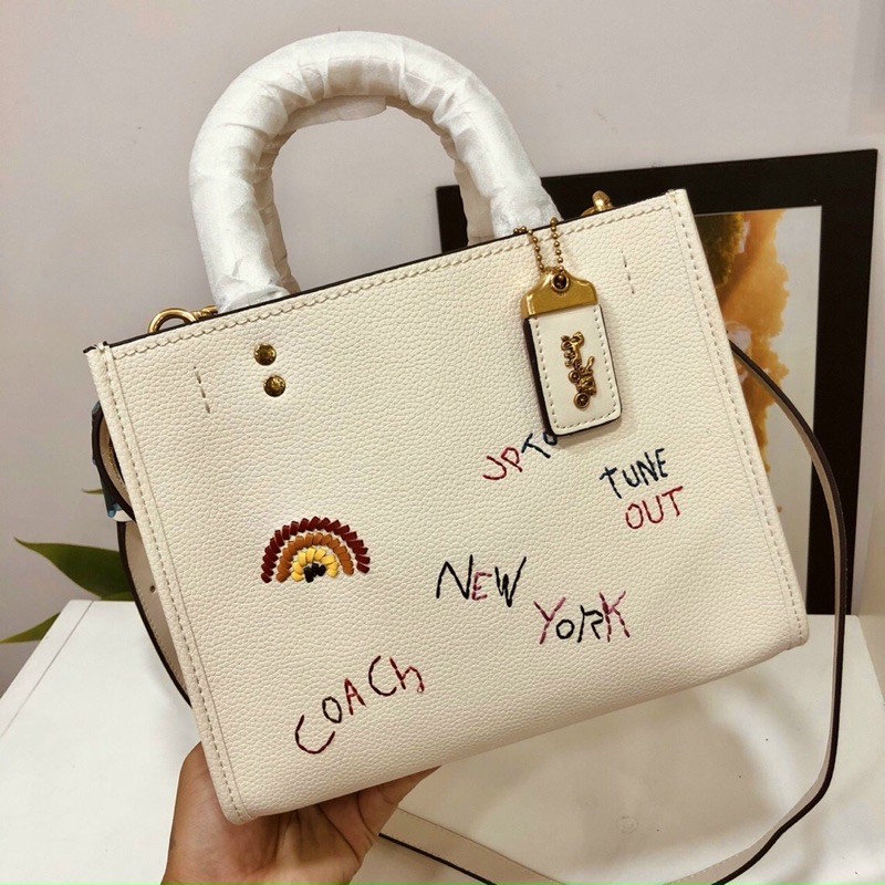 ✨ TÚI COACH DA ROGUE HOẠ TIẾT C3873