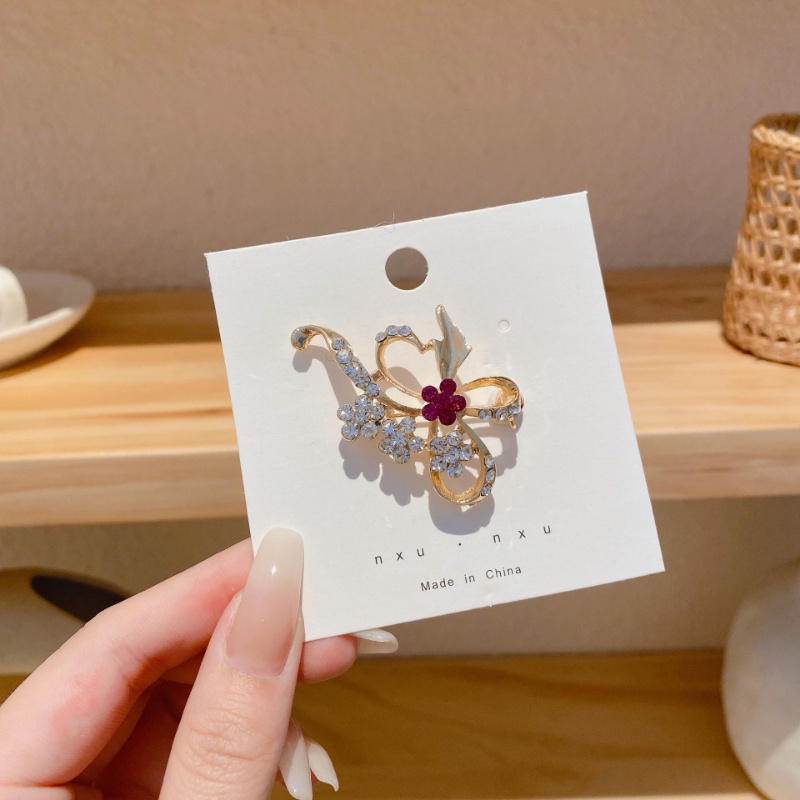 (MớI) Ghim GàI ÁO HìNh Hoa HồI GiáO BằNg HợP Kim