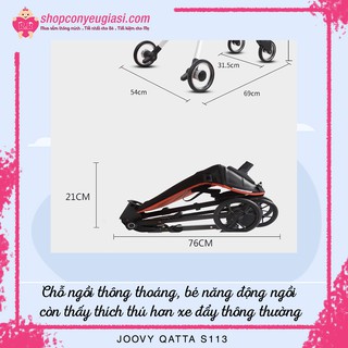 Xe Đẩy 2 Chiều Cao Cấp Joovy Qatta S113
