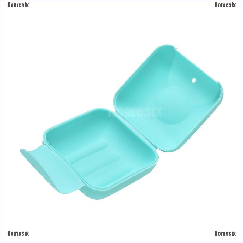 [zHMSI] Home Bathroom Shower Travel Hiking Soap Box Dish Plate Holder Case Container TYU