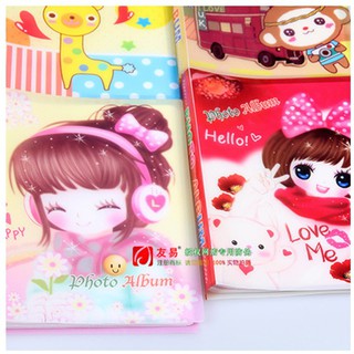 Album 64 ảnh 9x12 bìa nhựa mỏng hình kute