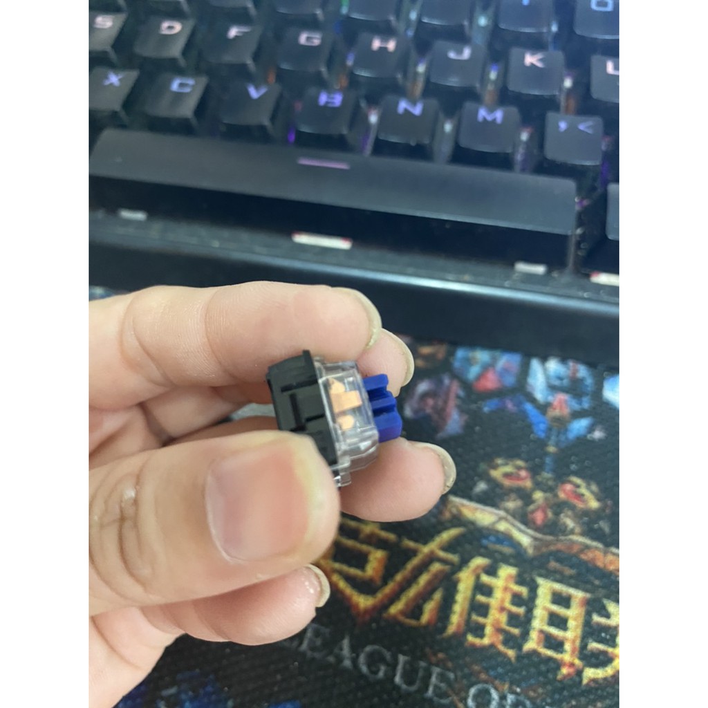 Bộ 5 Nút switch cho phím cơ sinh học - loại không có chân .