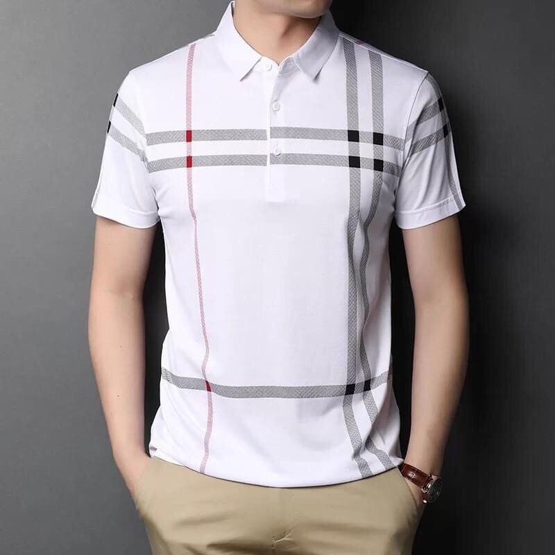 Áo thun nam trơn vải cá sấu cotton cao cấp ngắn tay tông màu cực sang trọng lịch lãm