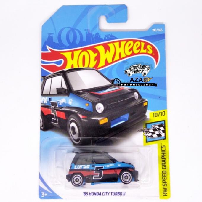 HOT WHEELS Mô Hình Xe Hơi Honda City Turbo Ii 83 Màu Trắng Đen Xanh Dương