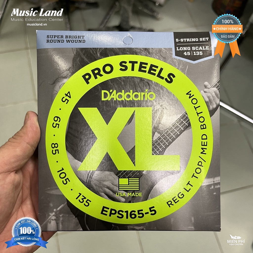 Dây Đàn Guitar Bass D’Addario EPS170-5 – Chính Hãng
