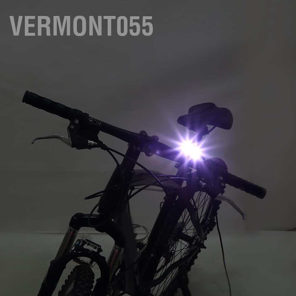 Vermont055 Bright LED 2000LM USB Bike Headlight Bicycle Front Light Lamp for Night Cycling