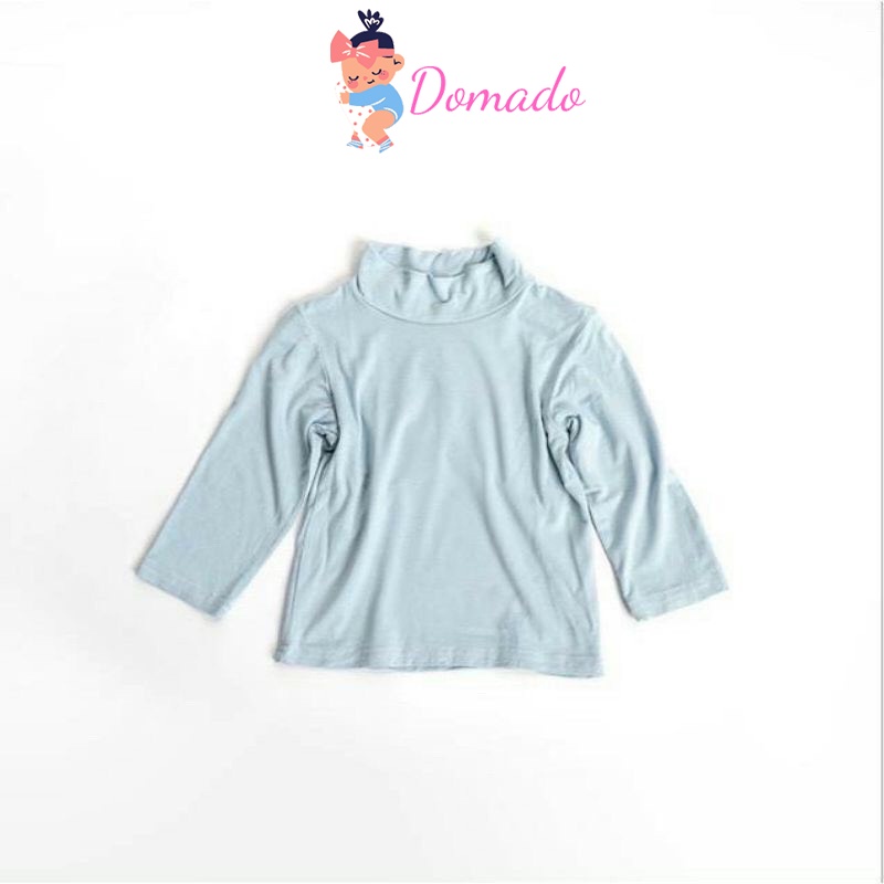 Áo giữ nhiệt áo dài tay cổ cao 3 phân chất thun lạnh cho bé trai bé gái mặc thoải mái DOMADO AP11