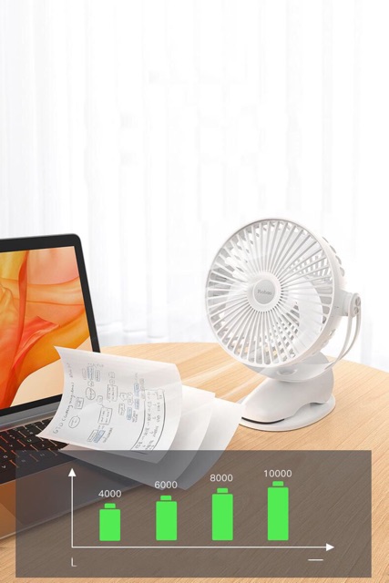 Quạt tích điện Yoobao 10,000mAh mã F04MAX, Sử dụng liên tục đến 60h ,có thể xoay 720 độ,hàng chính hãng,bảo hành 12tháng | BigBuy360 - bigbuy360.vn