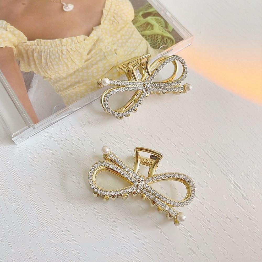 Kẹp Tóc Càng Cua Đính Nơ Thời Trang Cho Nữ