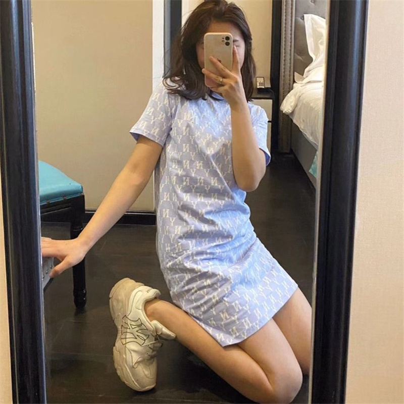 MLB Đầm Cotton Cổ Tròn Dáng Rộng Thời Trang Xuân Hè Dành Cho Nữ | BigBuy360 - bigbuy360.vn