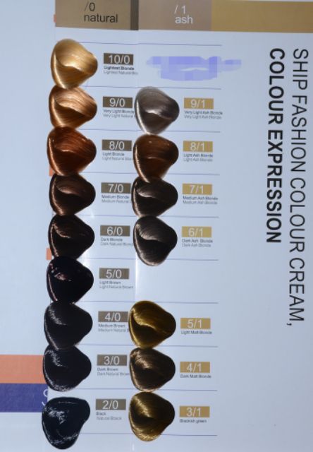 Thuốc nhuộm tóc màu nâu rêu đá Ship