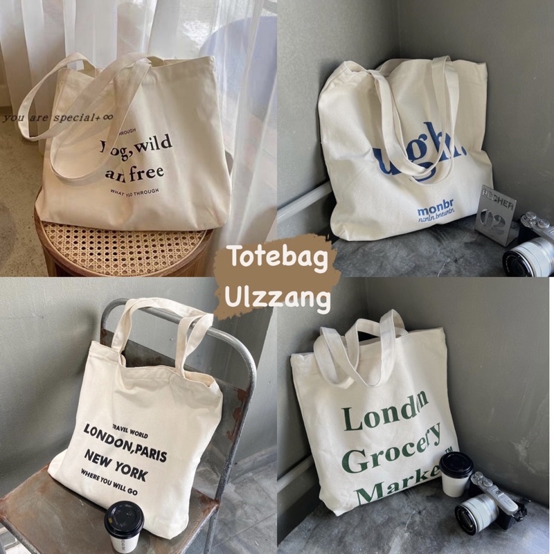 Totebag vải Ulzzang nhiều mẫu